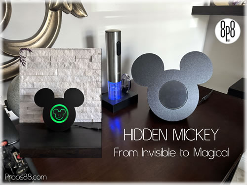 Hidden Mickey - At first glance, It's just a simple silhouette...
But with a sing touch, it comes alive!