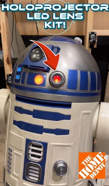 Star wars mods - Holoprojector kit Home Depot R2-D2 ANIMATRONIC! 
