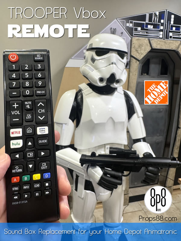 Star wars sounds for your Home Depot animatronic! Play remotely!
